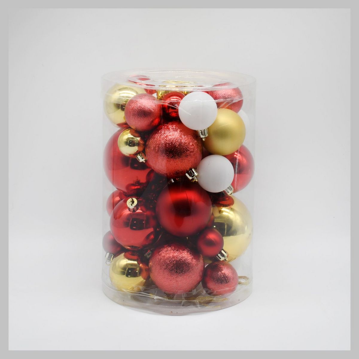 ACTUEL Lot de 48 boules de Noël en plastique Fête Foraine Enchantée