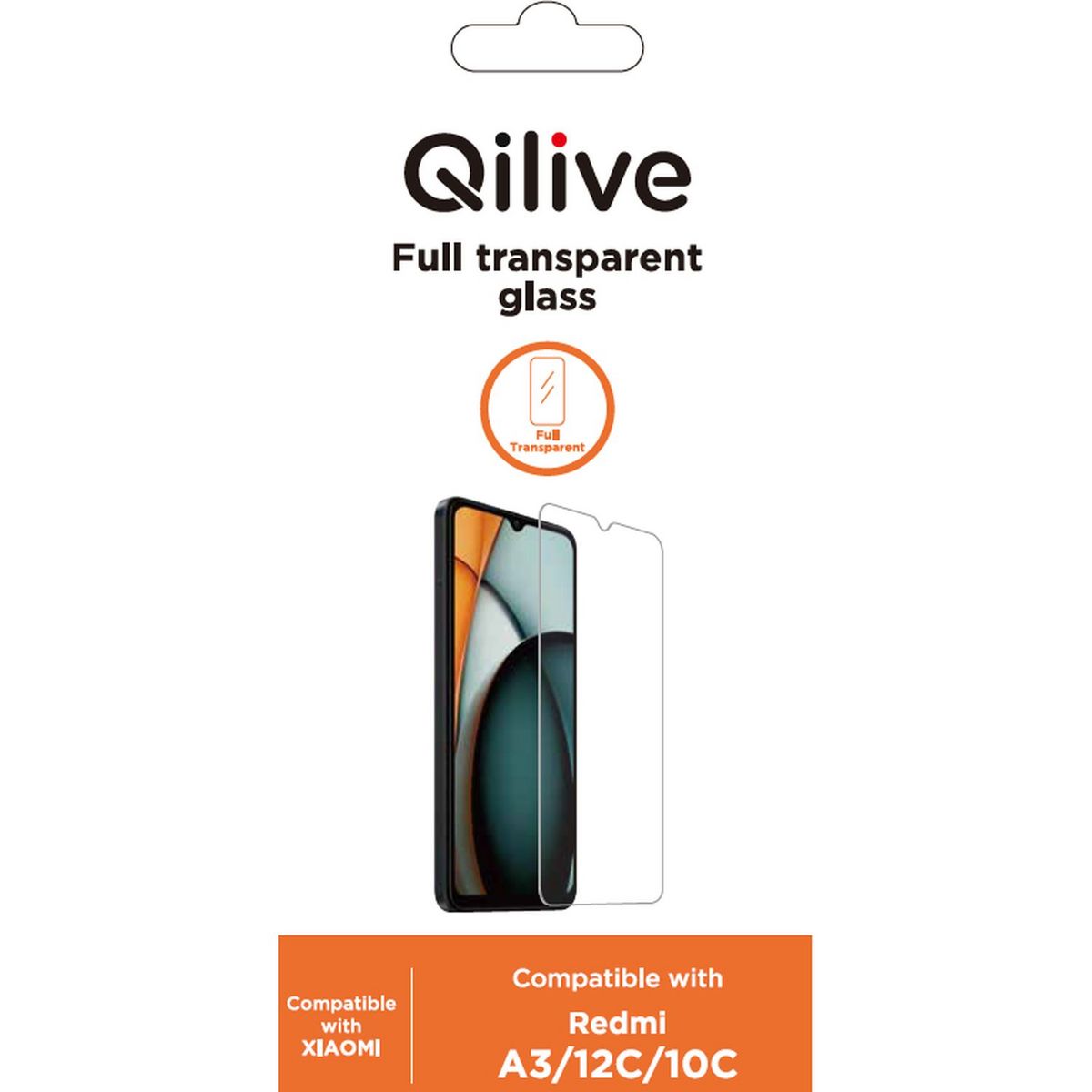 QILIVE Verre trempé pour Xiaomi Redmi A3