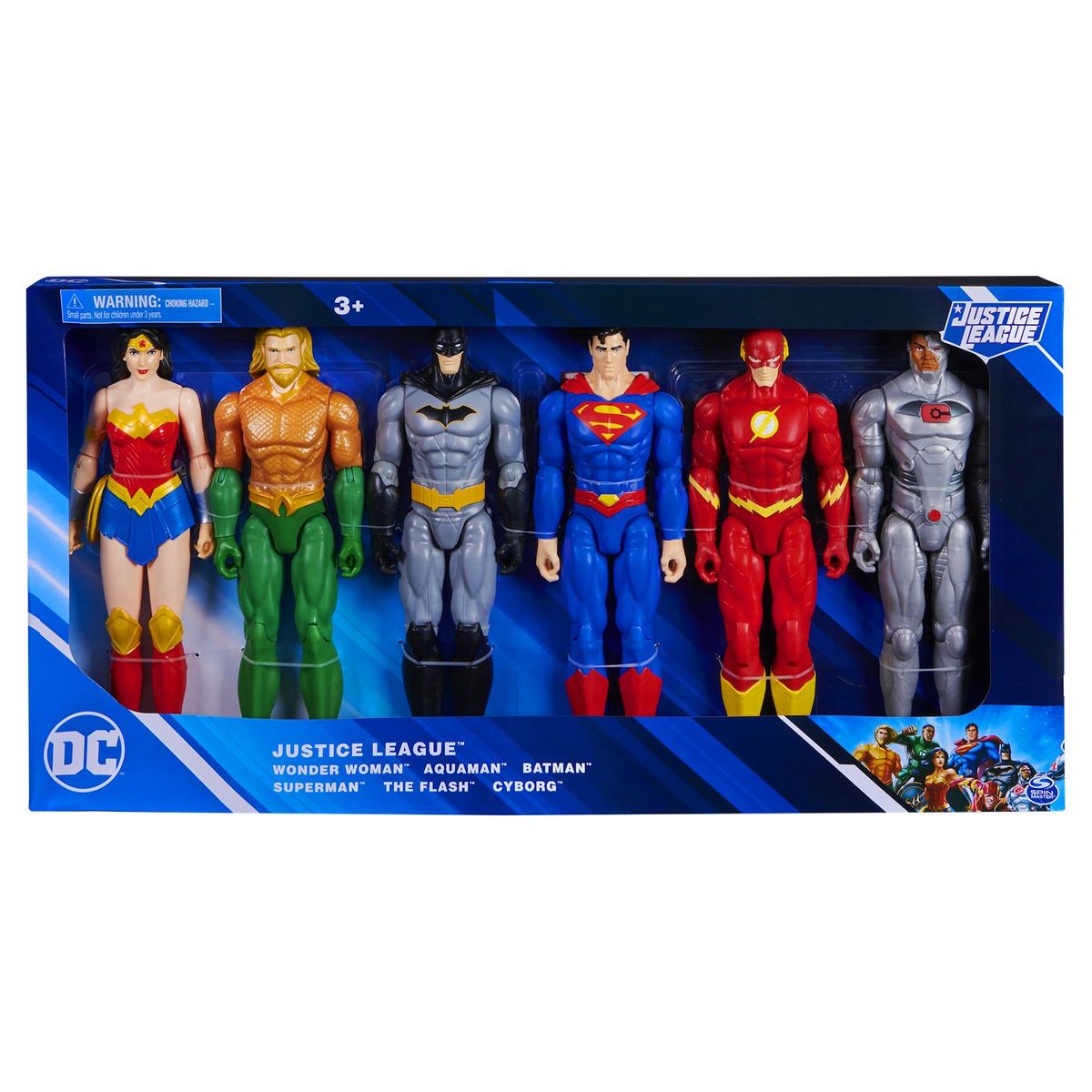 SPIN MASTER Pack de 6 figurines Justice League DC Comics
