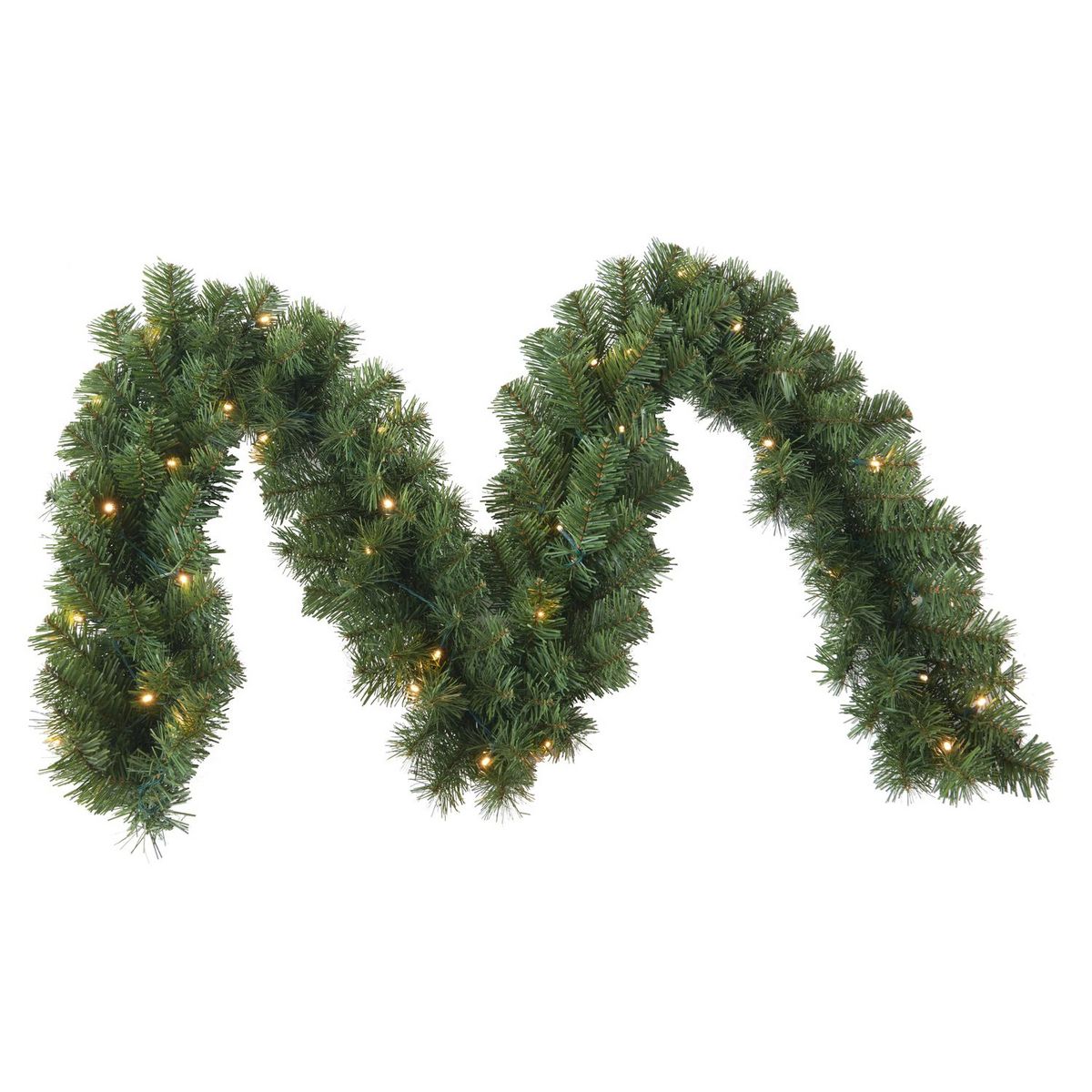 ACTUEL Guirlande Verte Sapin 35 LED Blanc Chaud 2m