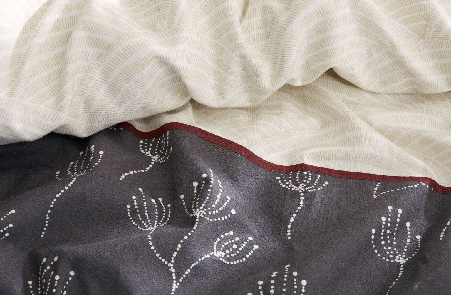 Voir la diapositive 2 : Parure housse de couette en Flanelle SASSY