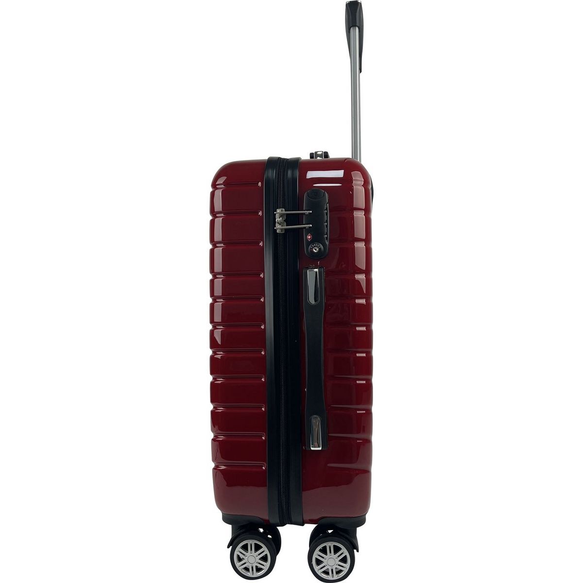 AIRPORT Valise cabine rigide 55 cm 8 roues WAVY POP - rouge