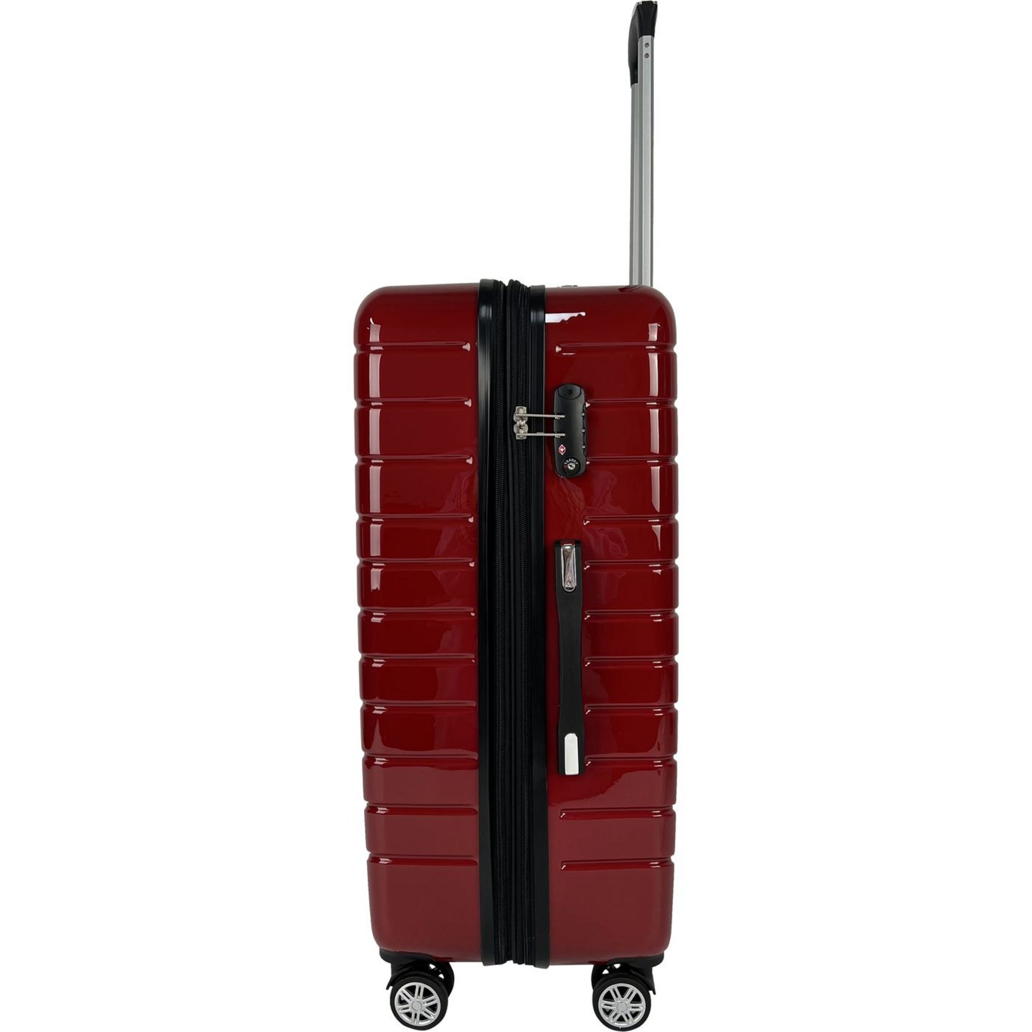Voir la diapositive 2 : AIRPORT Valise rigide 65 cm 8 roues WAVY POP - rouge