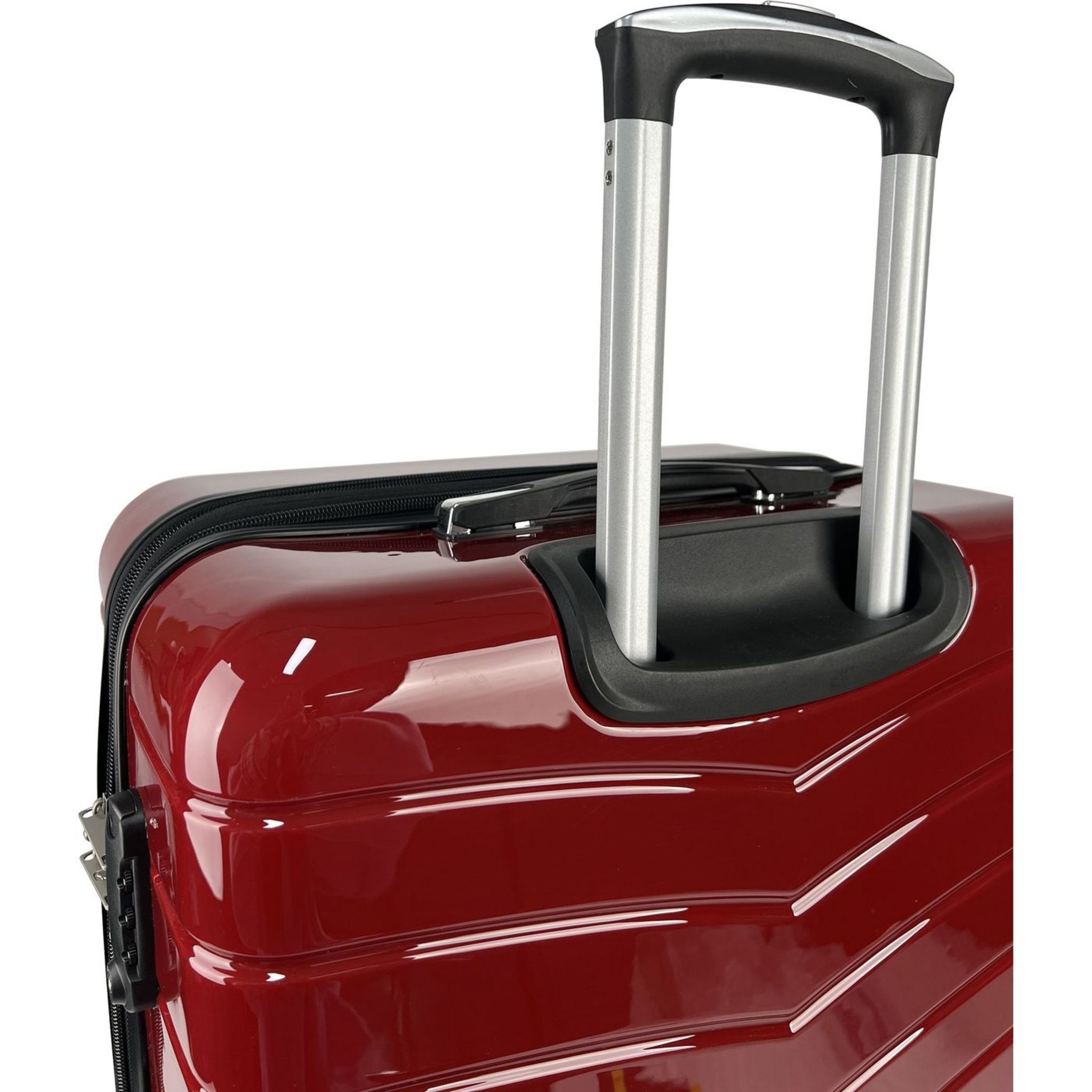 Voir la diapositive 5 : AIRPORT Valise rigide 65 cm 8 roues WAVY POP - rouge
