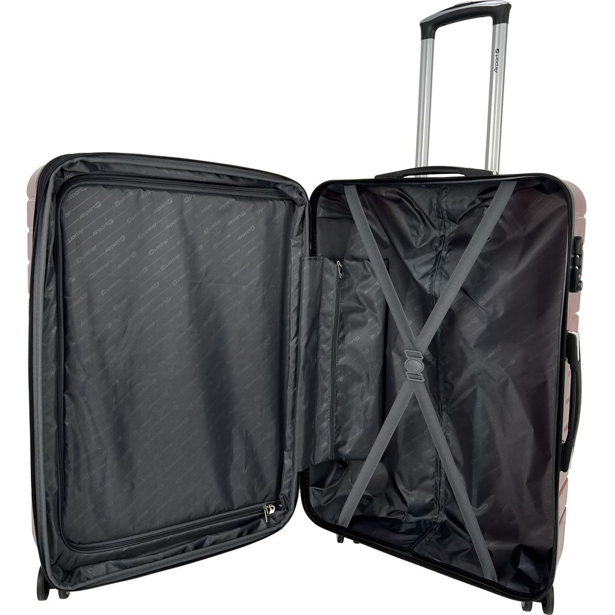 AIRPORT Valise rigide 65 cm 8 roues WAVY POP - rouge