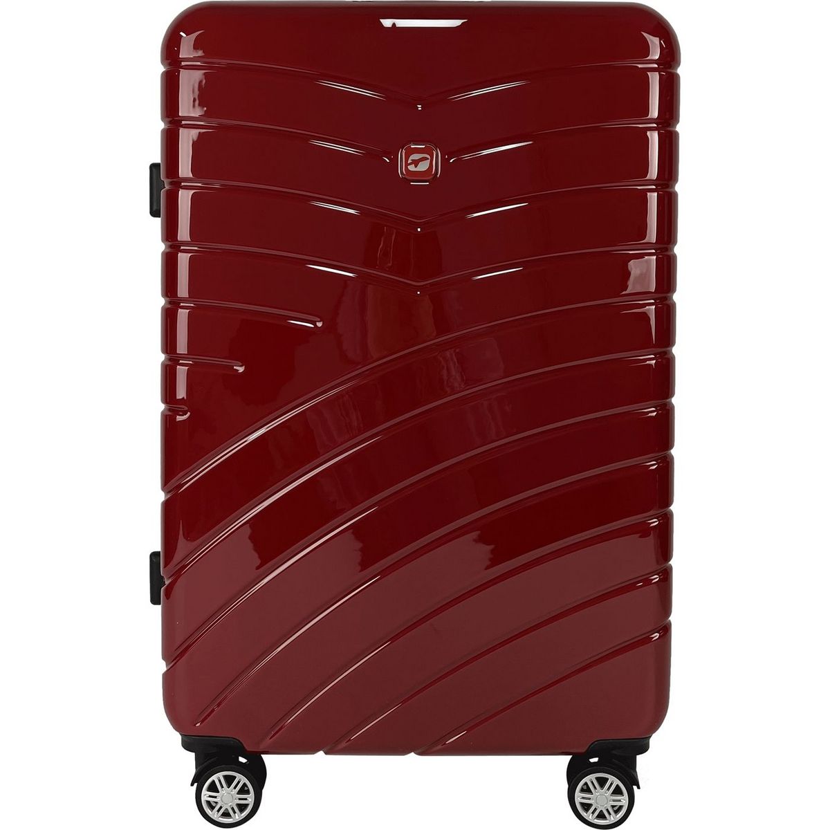 AIRPORT Grande Valise rigide 75 cm 8 roues WAVY POP - rouge