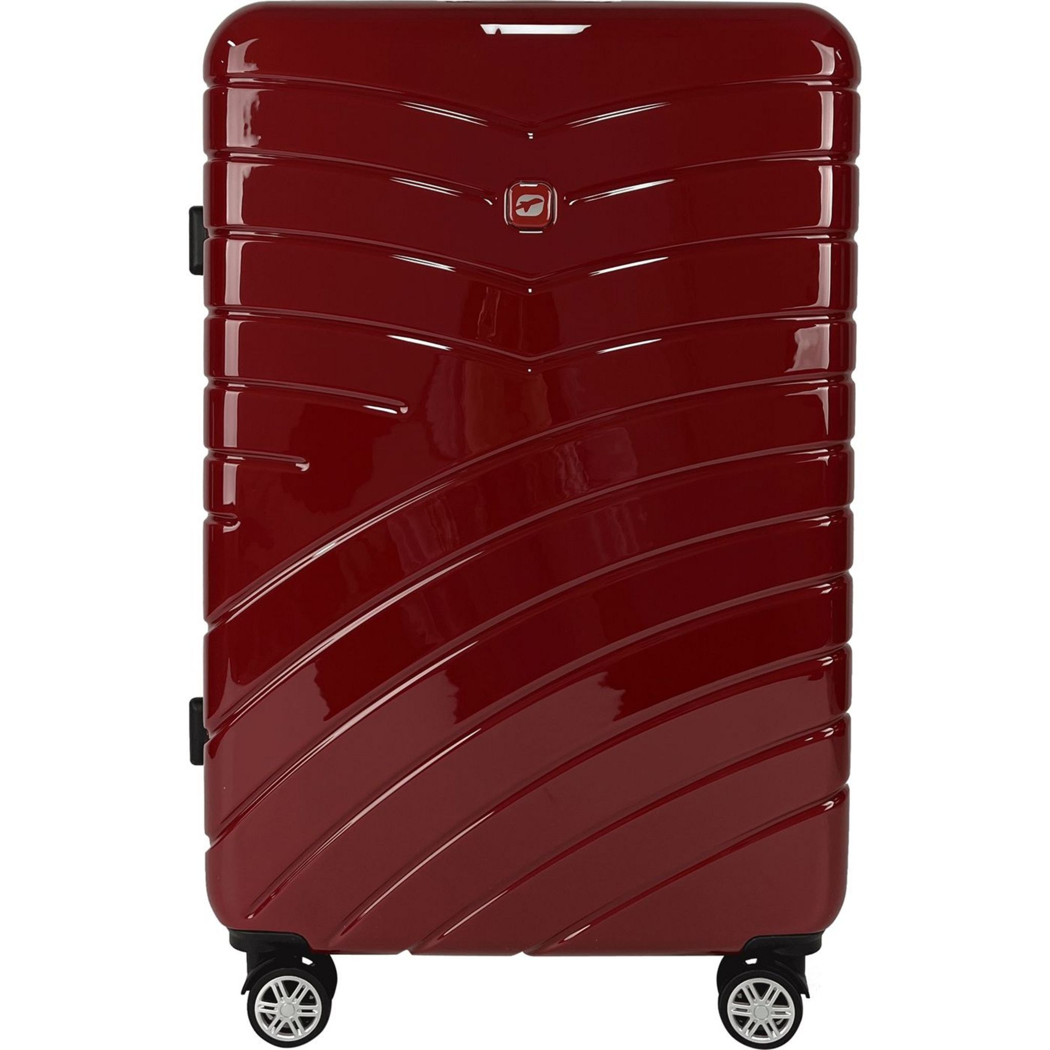 Voir la diapositive 11 : AIRPORT Grande Valise rigide 75 cm 8 roues WAVY POP - rouge