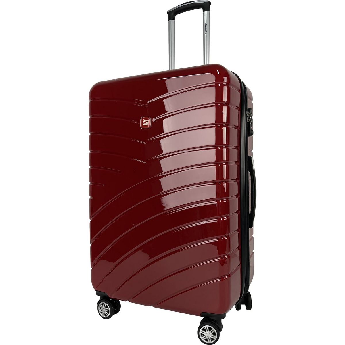 AIRPORT Grande Valise rigide 75 cm 8 roues WAVY POP - rouge