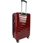 Voir la diapositive 5 : AIRPORT Grande Valise rigide 75 cm 8 roues WAVY POP - rouge