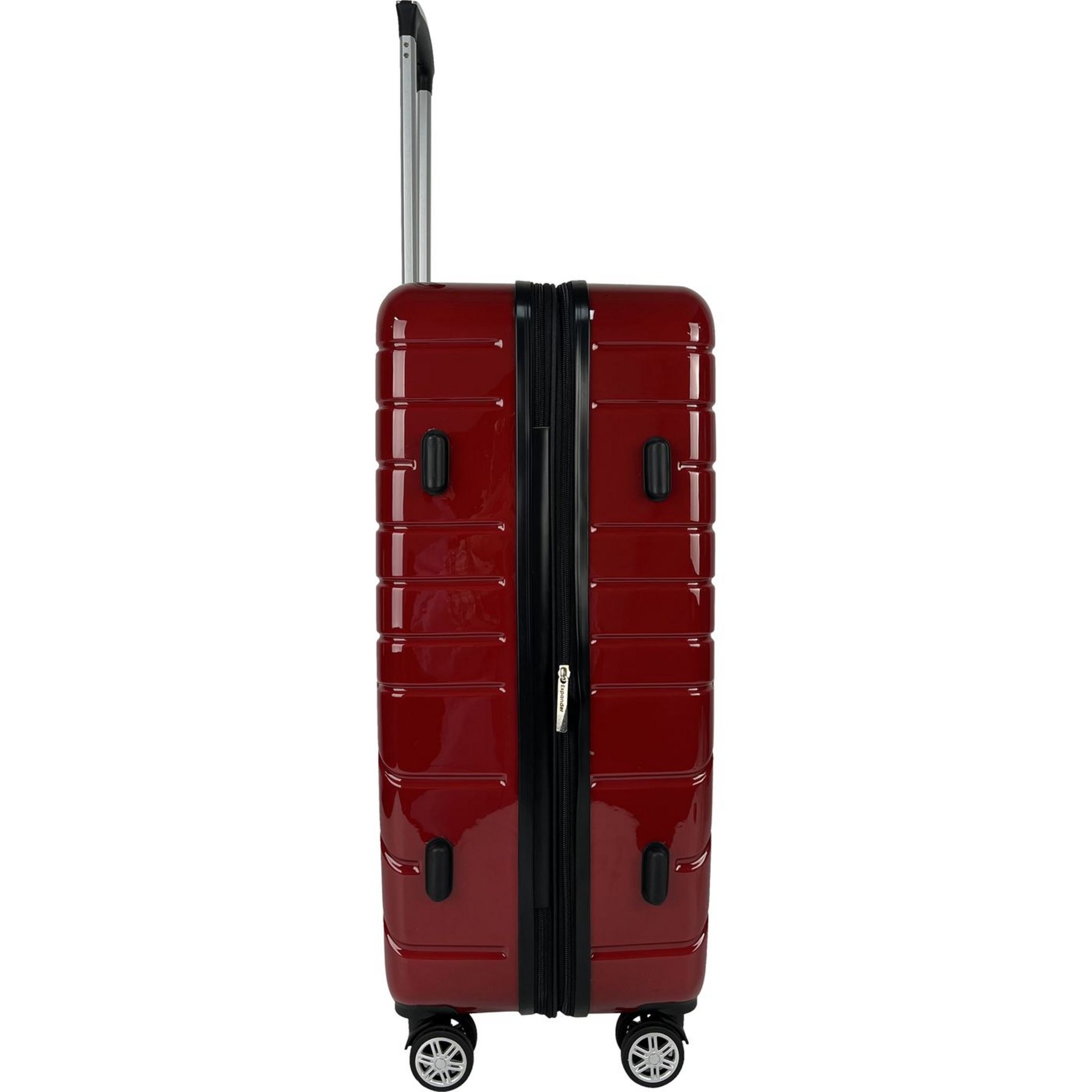 Voir la diapositive 3 : AIRPORT Grande Valise rigide 75 cm 8 roues WAVY POP - rouge