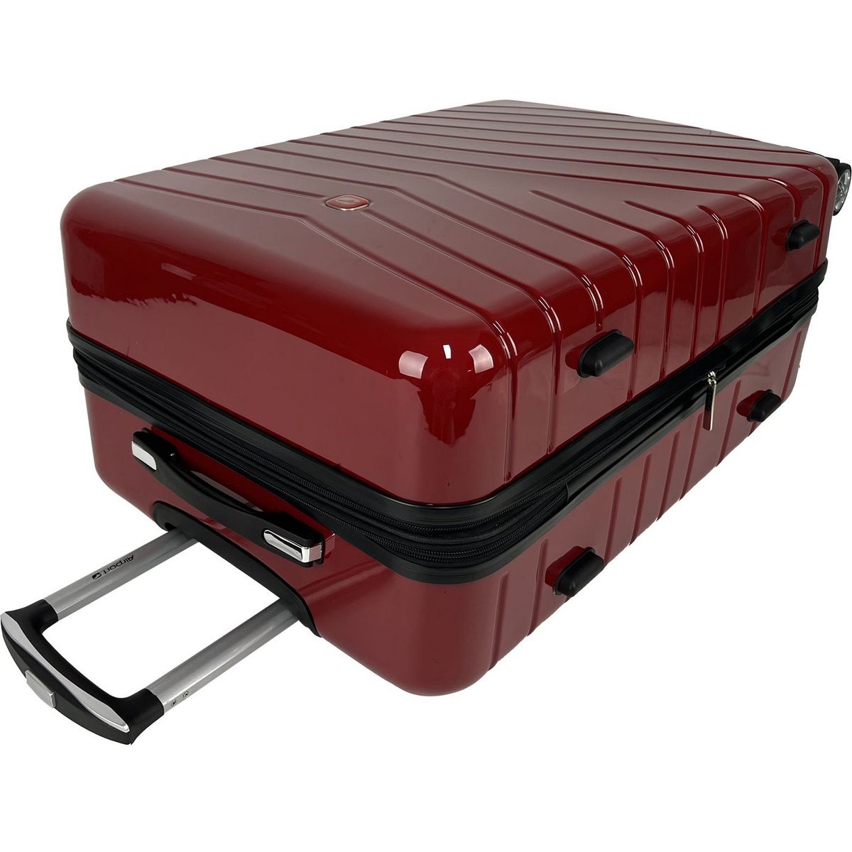 AIRPORT Grande Valise rigide 75 cm 8 roues WAVY POP - rouge