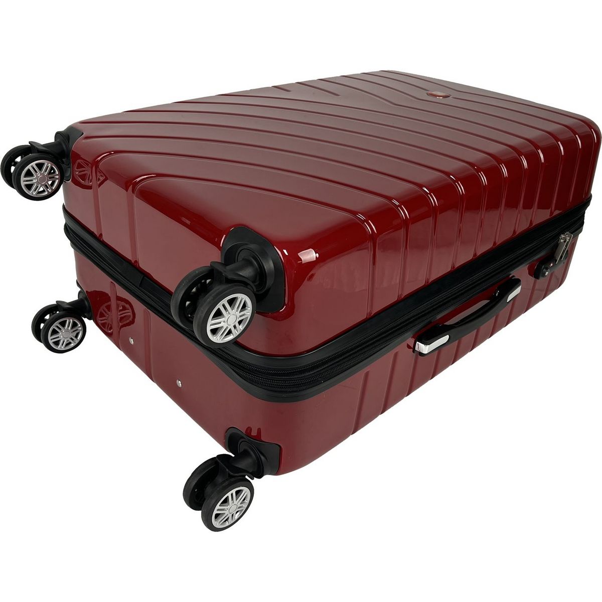 AIRPORT Grande Valise rigide 75 cm 8 roues WAVY POP - rouge