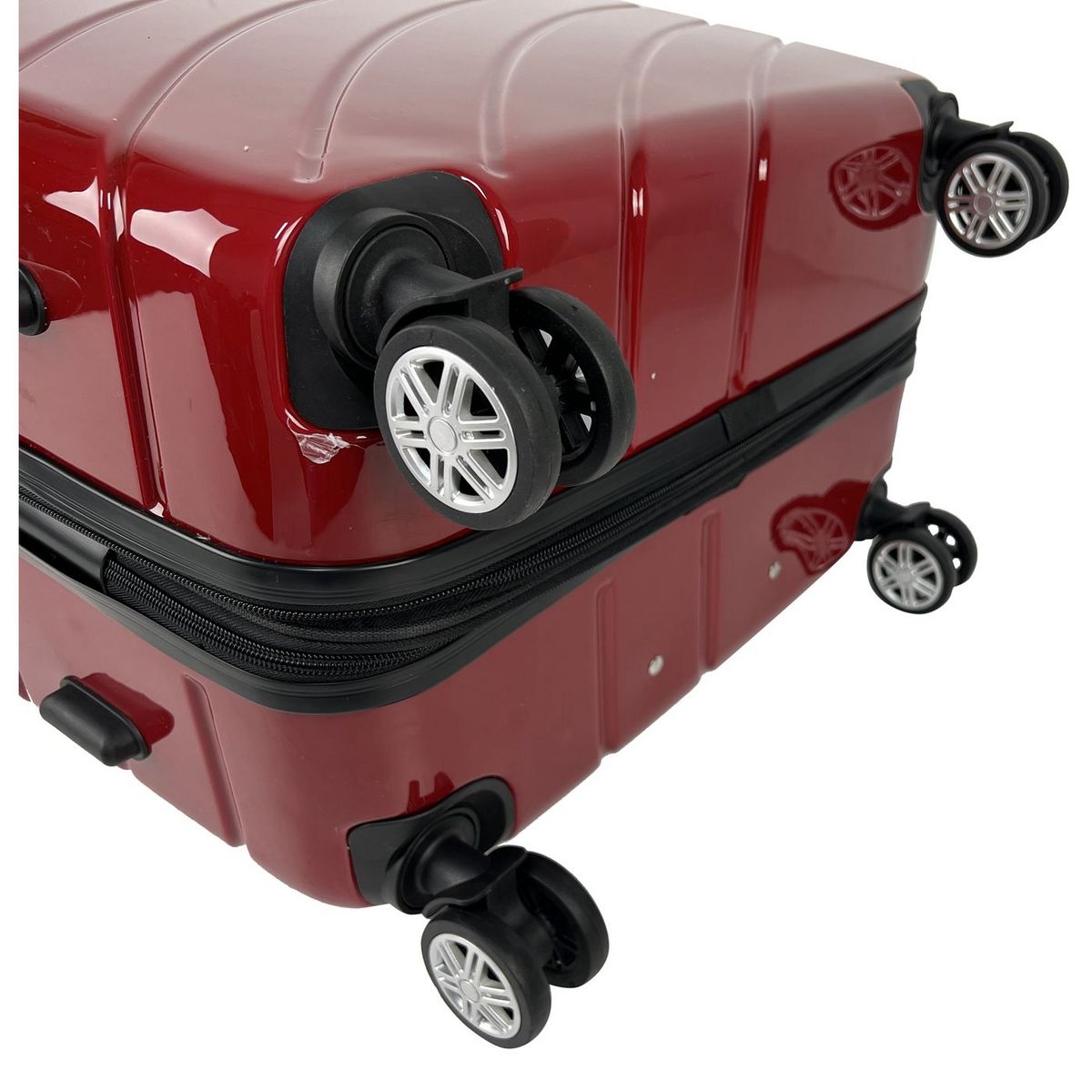 AIRPORT Grande Valise rigide 75 cm 8 roues WAVY POP - rouge