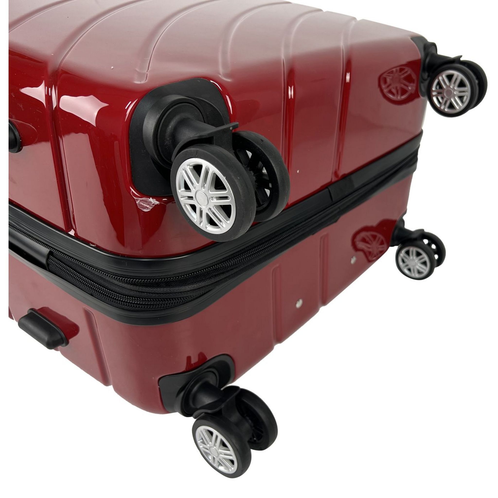 Voir la diapositive 6 : AIRPORT Grande Valise rigide 75 cm 8 roues WAVY POP - rouge