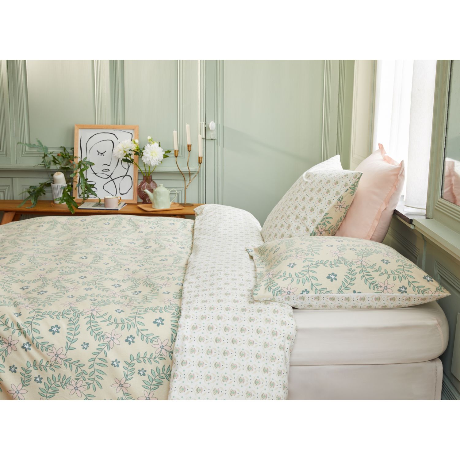 Voir la diapositive 1 : ACTUEL Parure housse de couette en Flanelle ISHAN