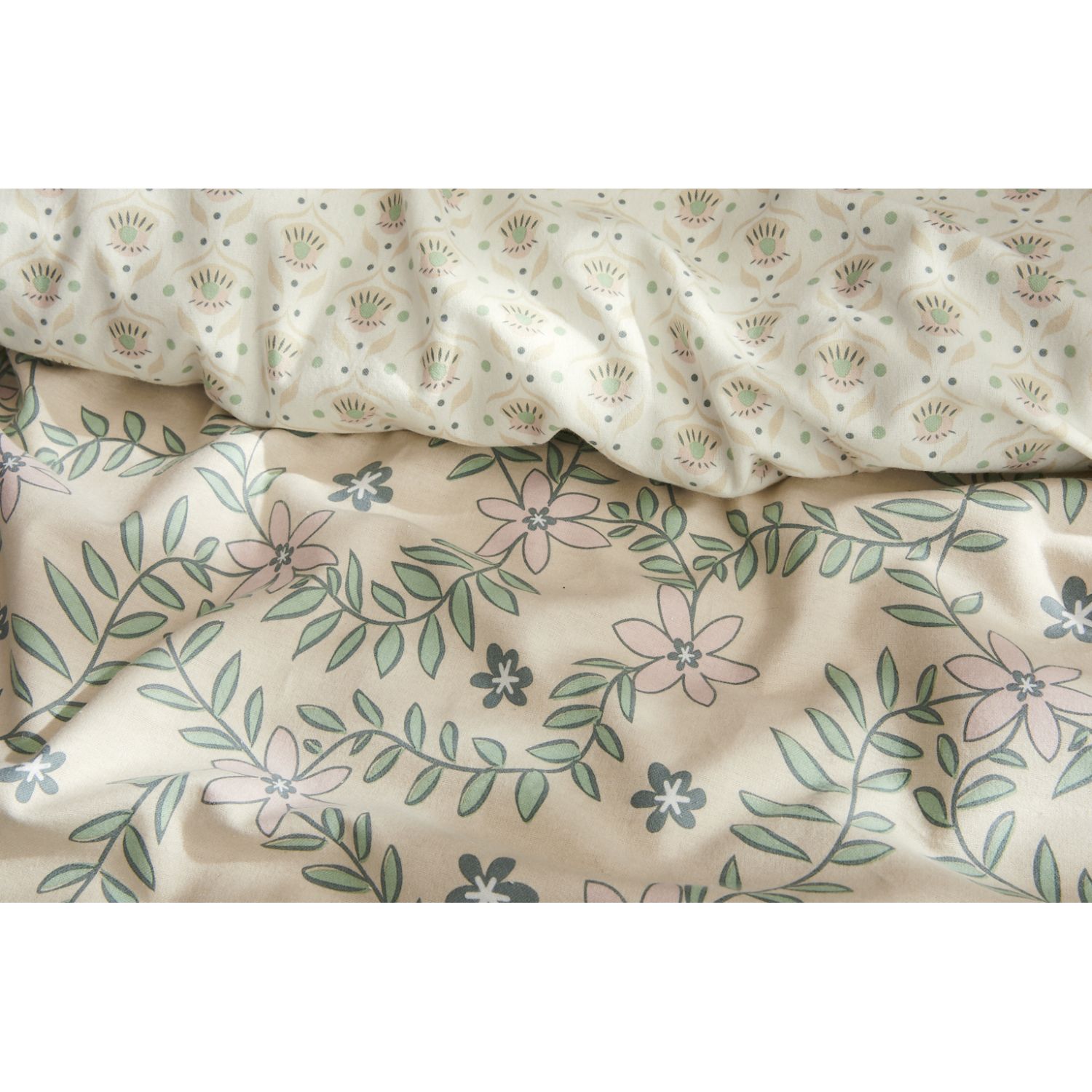 Voir la diapositive 2 : ACTUEL Parure housse de couette en Flanelle ISHAN