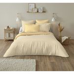 ACTUEL Parure housse de couette en Flanelle IVANA. Coloris disponibles : Jaune
