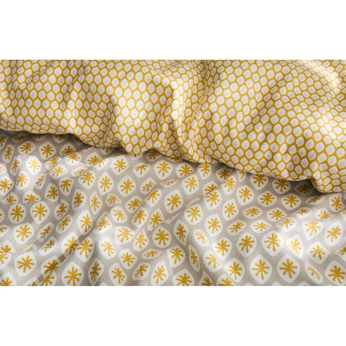 ACTUEL Parure housse de couette en Flanelle IVANA