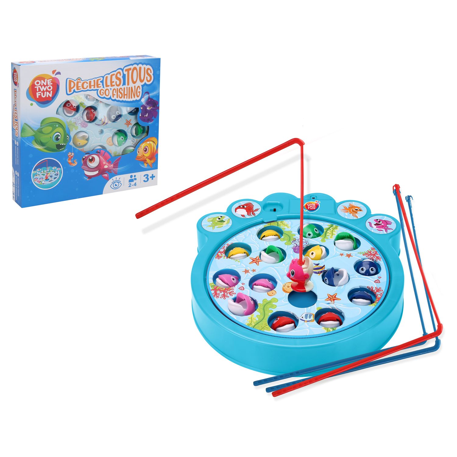 Voir la diapositive 2 : ONE TWO FUN Jeu Pêche les Tous