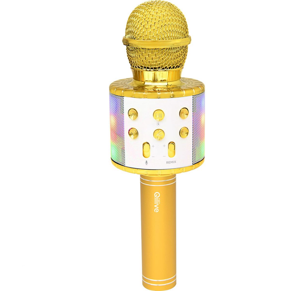 QILIVE Micro Karaoké Bluetooth LED Q1191 - Gold
