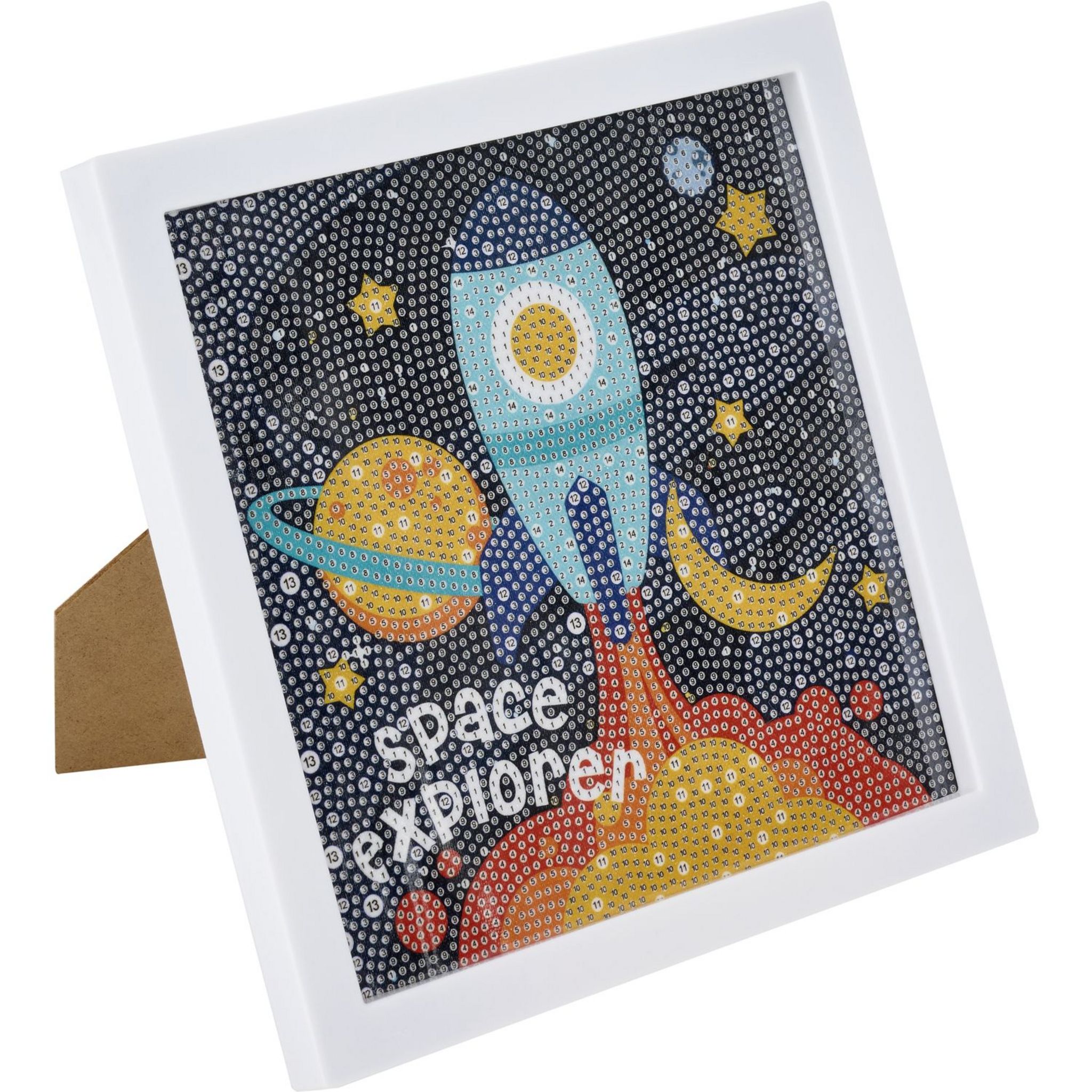 Voir la diapositive 5 : ONE TWO FUN Mon cadre Stickers Diamants