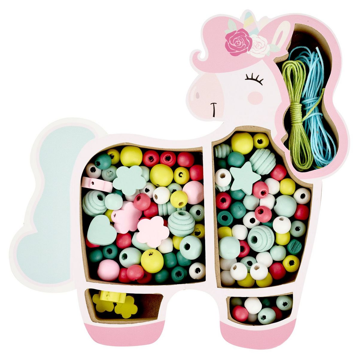 ONE TWO FUN Mon Joli set de perles en bois