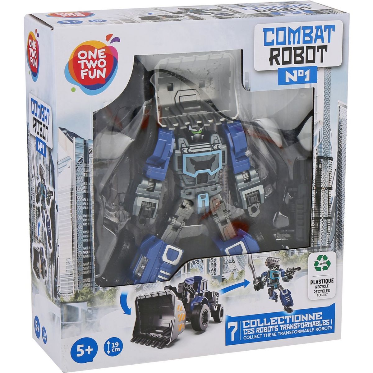 ONE TWO FUN Véhicule transformable en robot