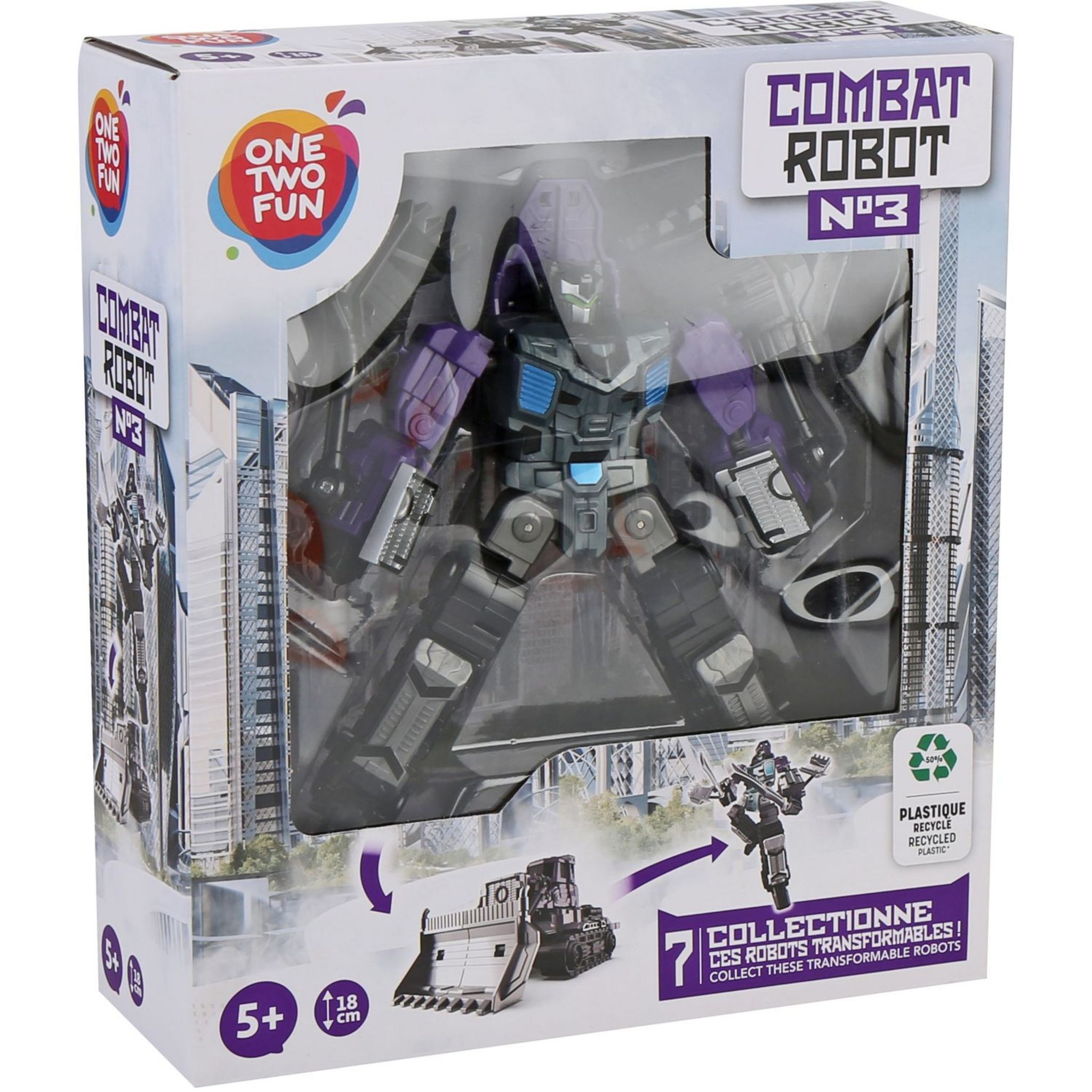 Voir la diapositive 4 : ONE TWO FUN Véhicule transformable en robot