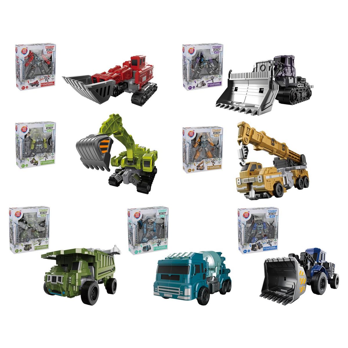 ONE TWO FUN Véhicule transformable en robot