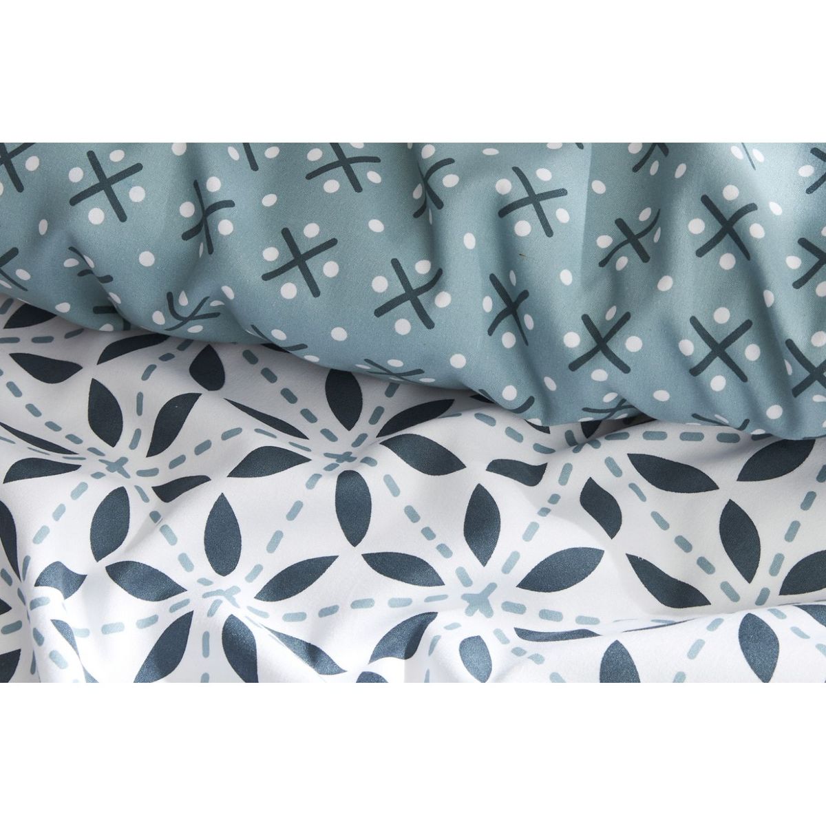 ACTUEL Parure housse de couette en microfibre imprimé BRUMEL