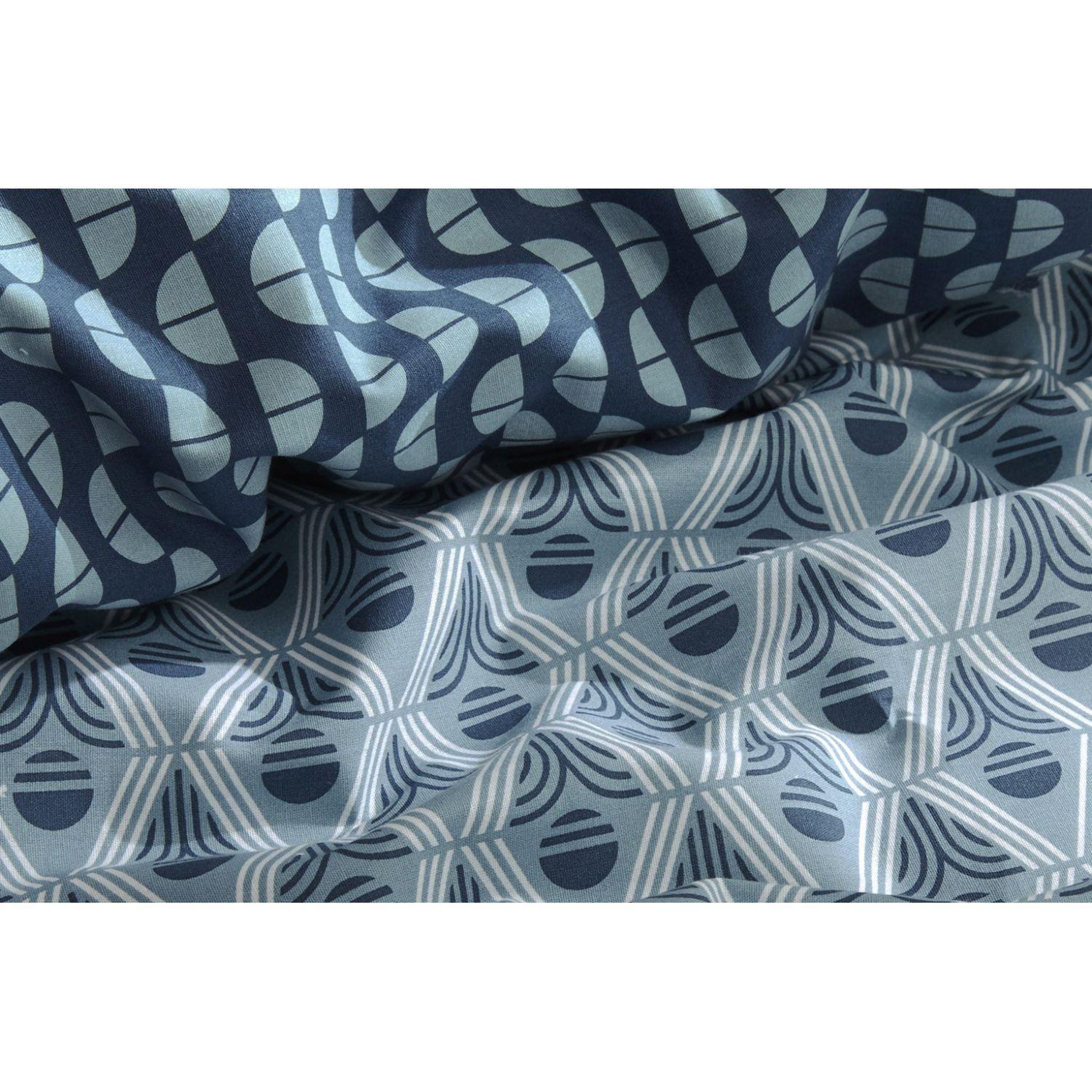 Voir la diapositive 2 : ACTUEL Drap housse en coton imprimé 57 fils SAPHIRE