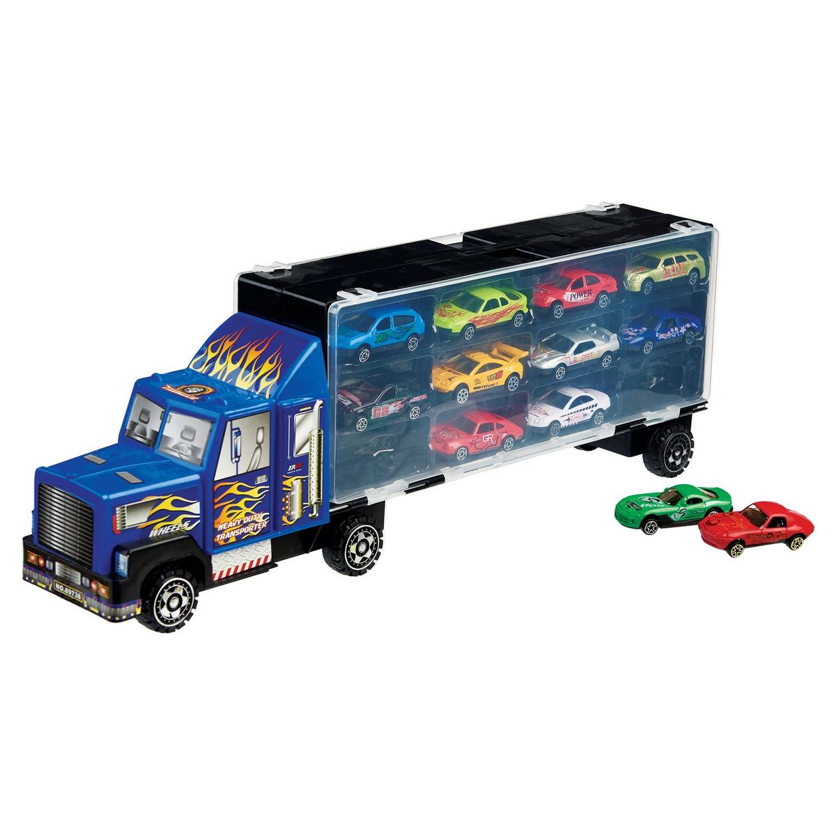 ONE TWO FUN Camion valisette de transport de véhicules