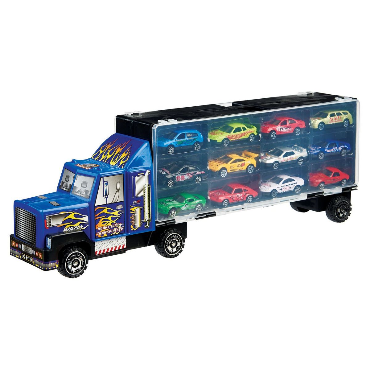 ONE TWO FUN Camion valisette de transport de véhicules