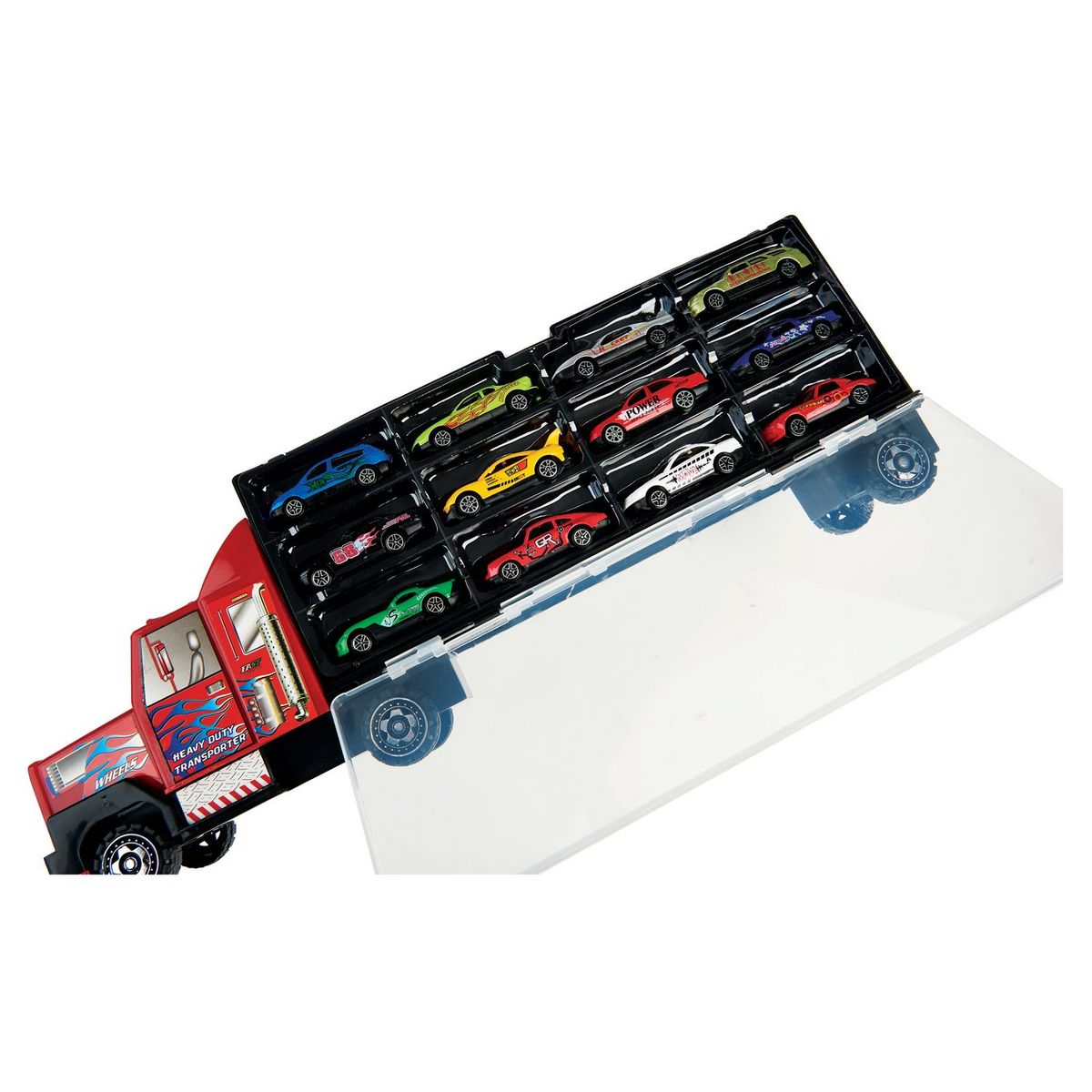 ONE TWO FUN Camion valisette de transport de véhicules