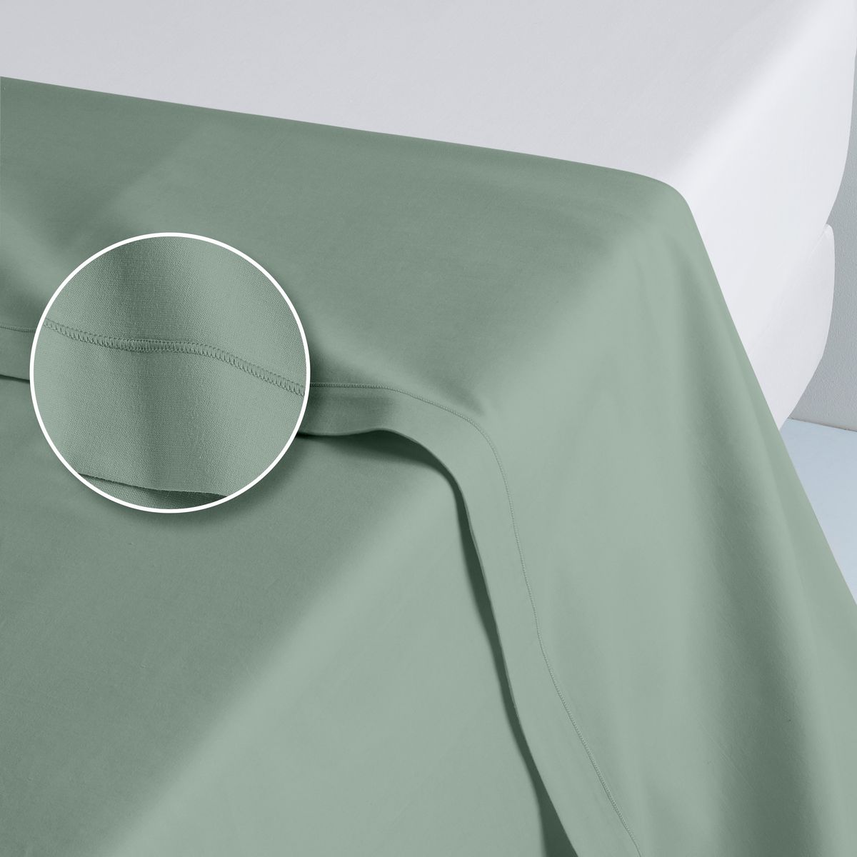 ACTUEL Drap plat en coton 57 fils