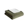 Voir la diapositive 1 : ACTUEL Couverture unie double face corral/sherpa