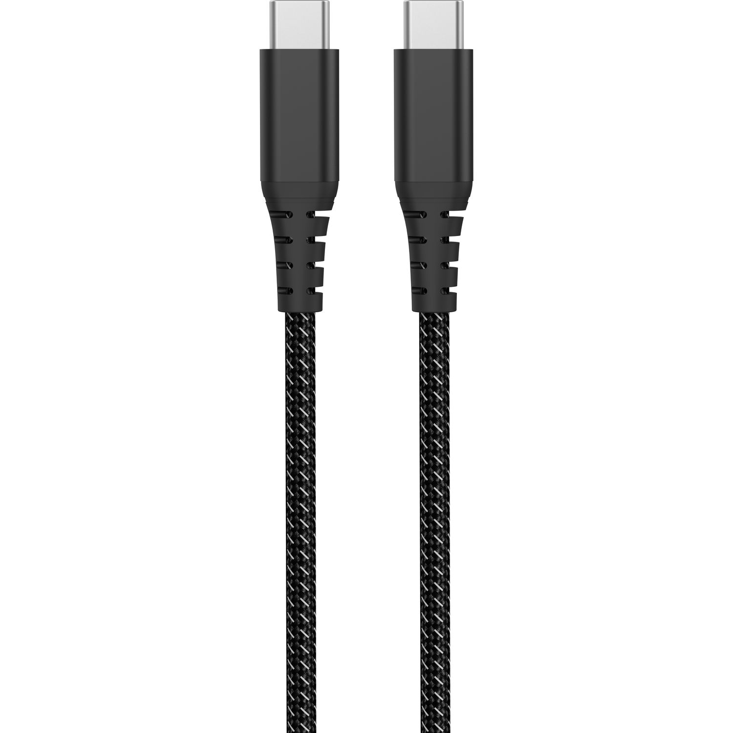 Voir la diapositive 2 : QILIVE Câble de charge USB C/USB C , Texturé - Noir