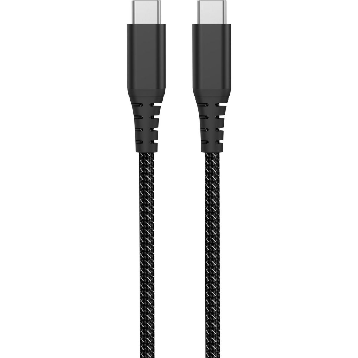QILIVE Câble de charge USB C/USB C , Texturé - Noir