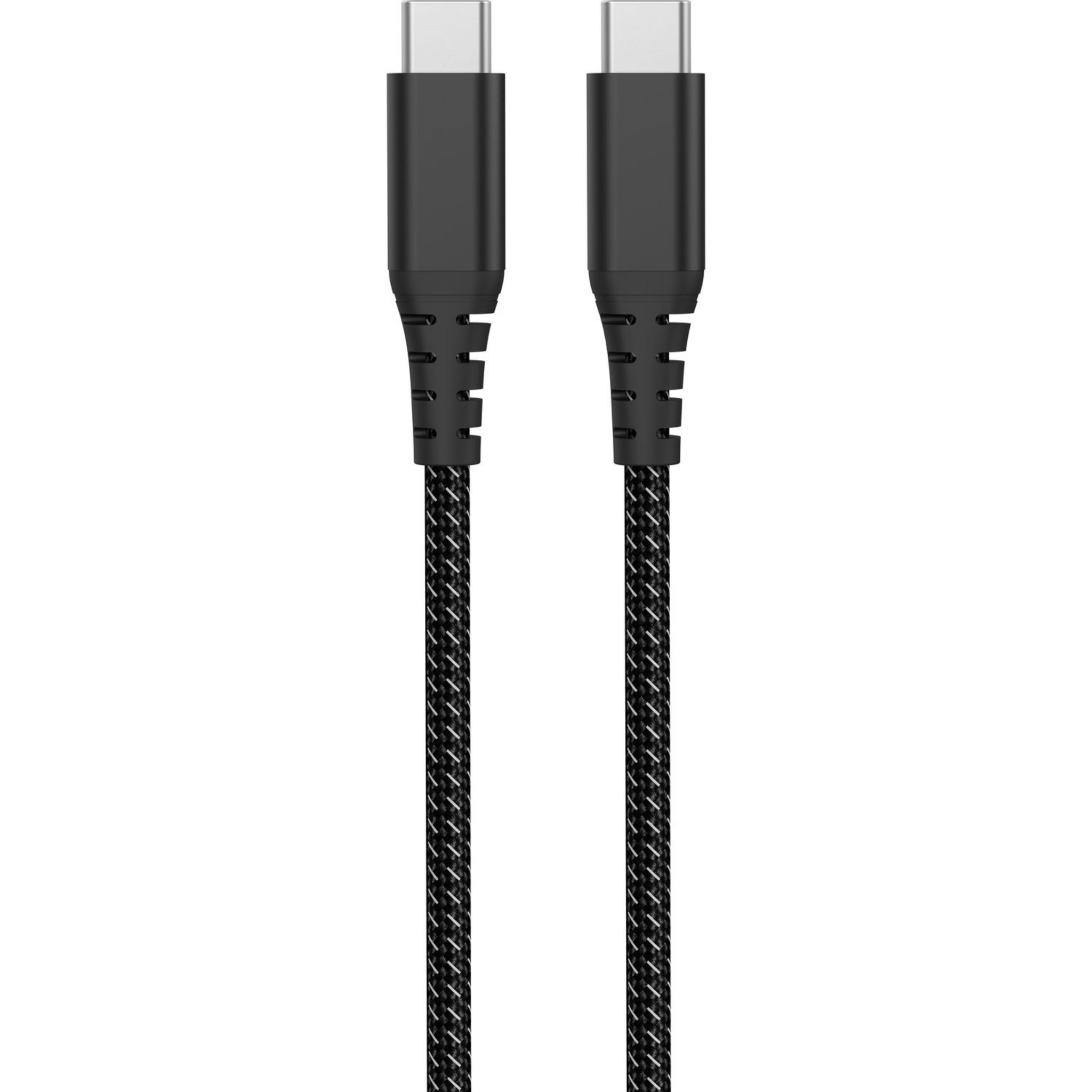 Voir la diapositive 2 : QILIVE Câble de charge USB C/USB C , Texturé - Noir