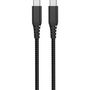 Voir la diapositive 2 : QILIVE Câble de charge USB C/USB C , Texturé - Noir