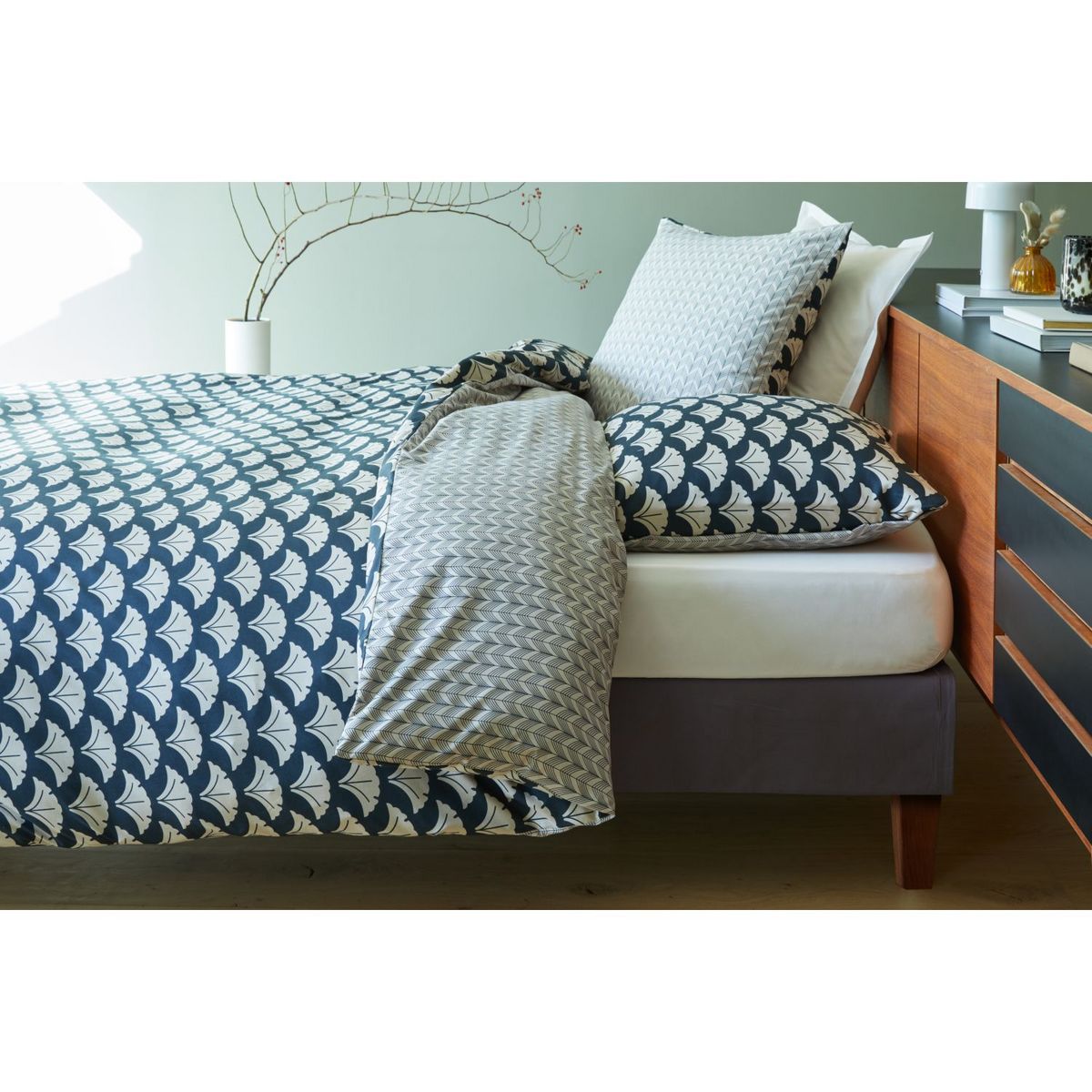 Parure housse de couette en microfibre imprimé SUNNY