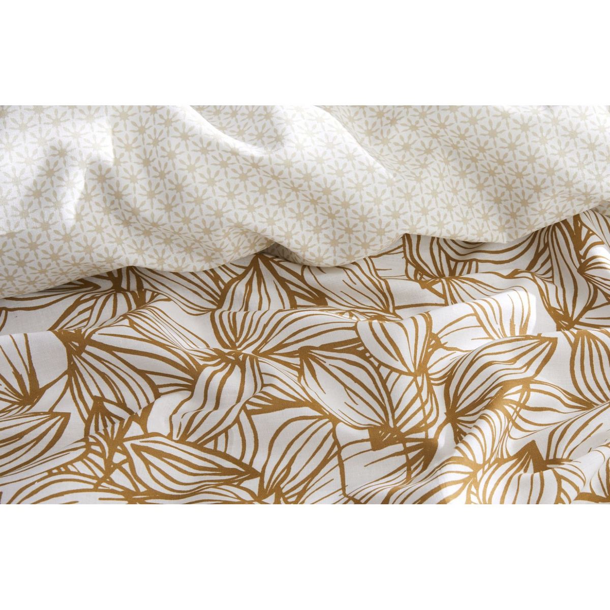 ACTUEL Parure housse de couette en coton 52 fils Bio SYMPHONIE