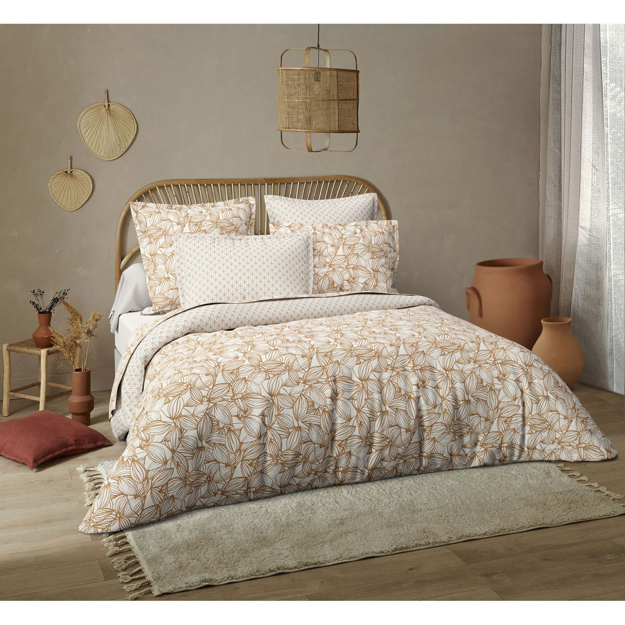 Voir la diapositive 4 : ACTUEL Parure housse de couette en coton 52 fils Bio SYMPHONIE