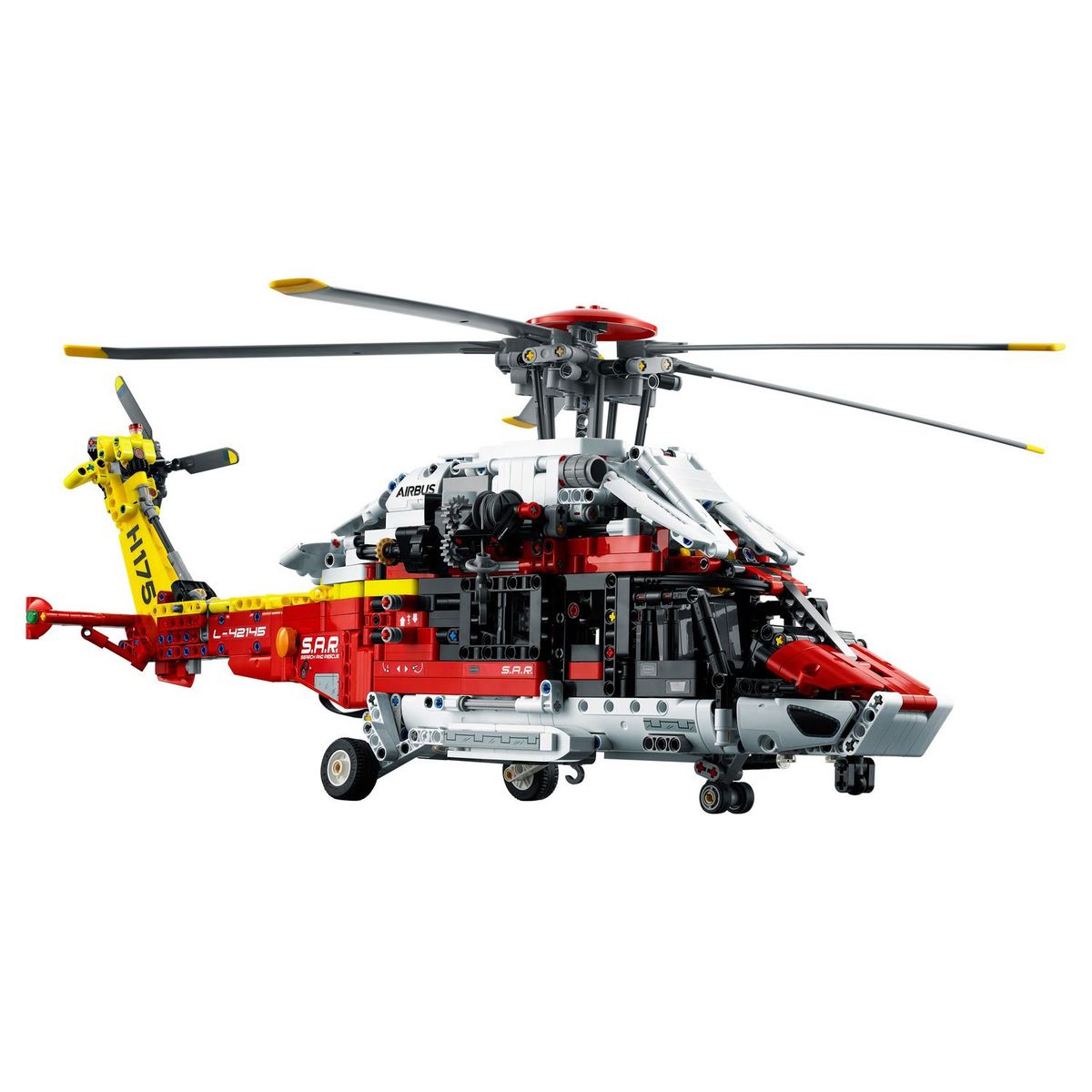 LEGO Technic 42145 - L'Hélicoptère de Secours Airbus H175, Jeu de Construction Éducatif, Rotor Tournant et Fonctions Motorisées, Modélisme,