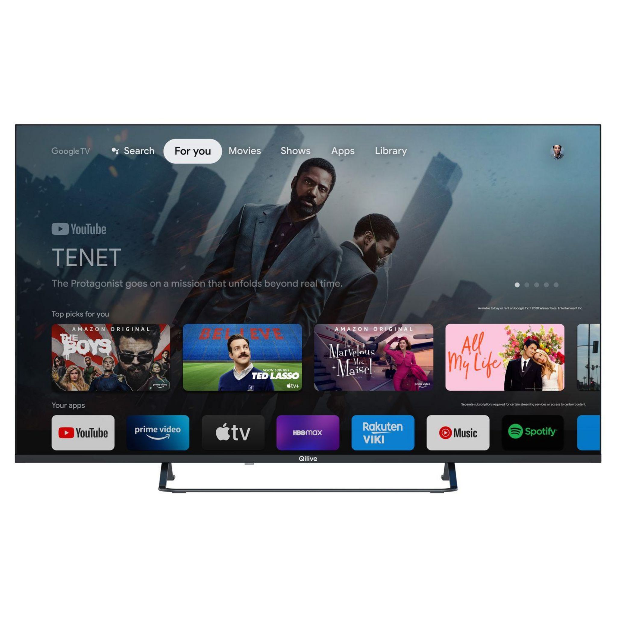 Voir la diapositive 1 : QILIVE TV QLED Q50QG231B