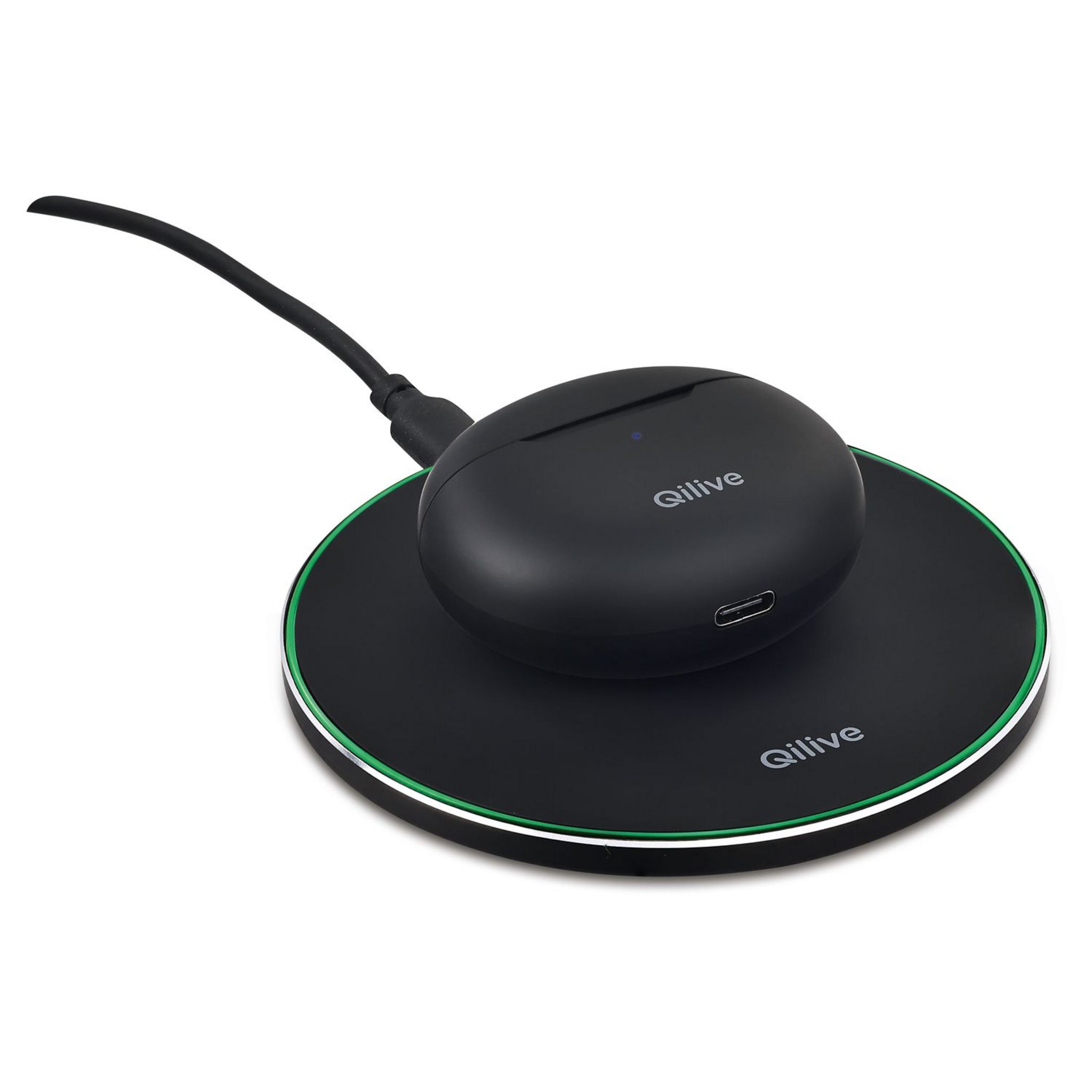 Voir la diapositive 6 : QILIVE Écouteurs Q1175 avec PAD de chargement - Noir