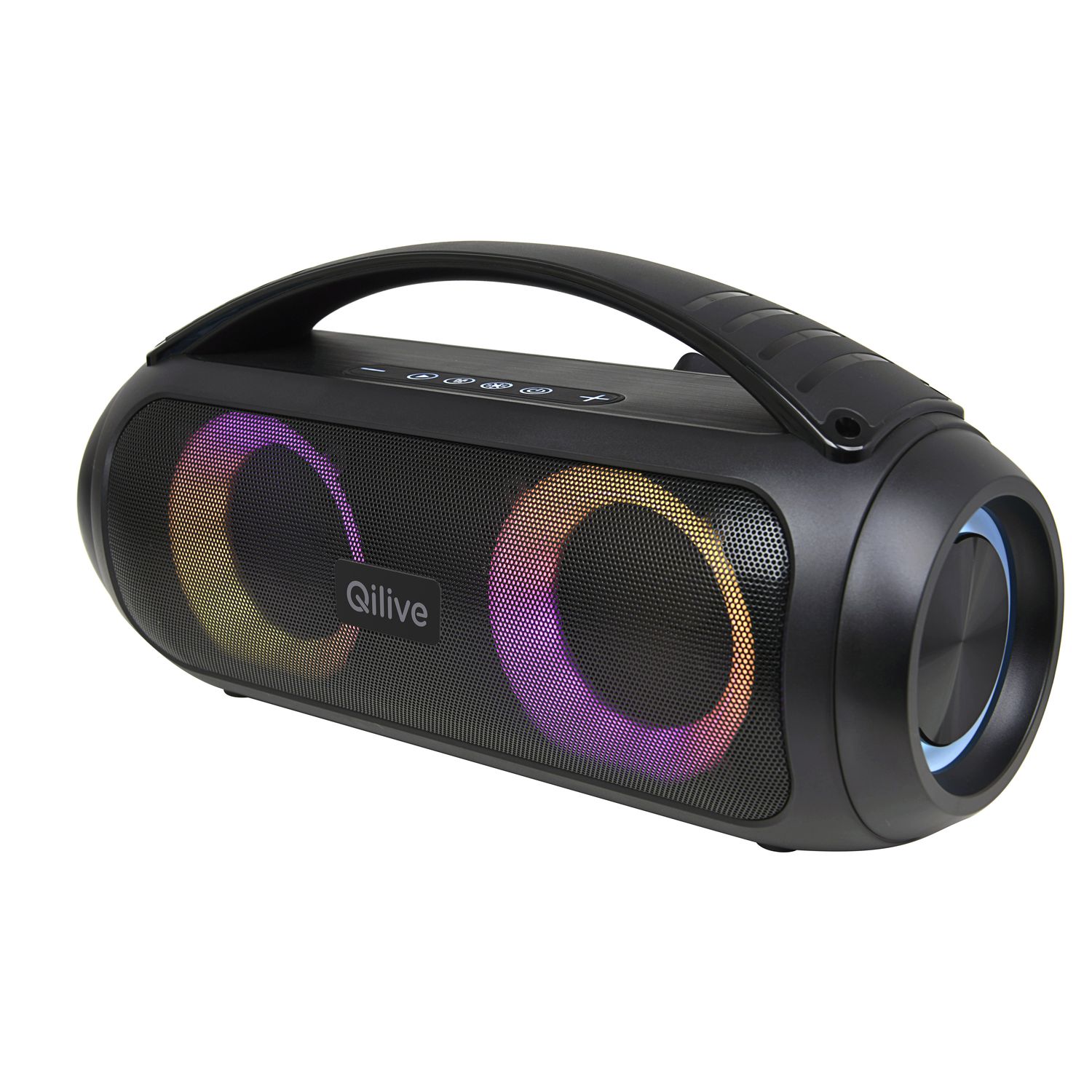 Voir la diapositive 6 : QILIVE Enceinte portable Q1295 Bluetooth lumineuse