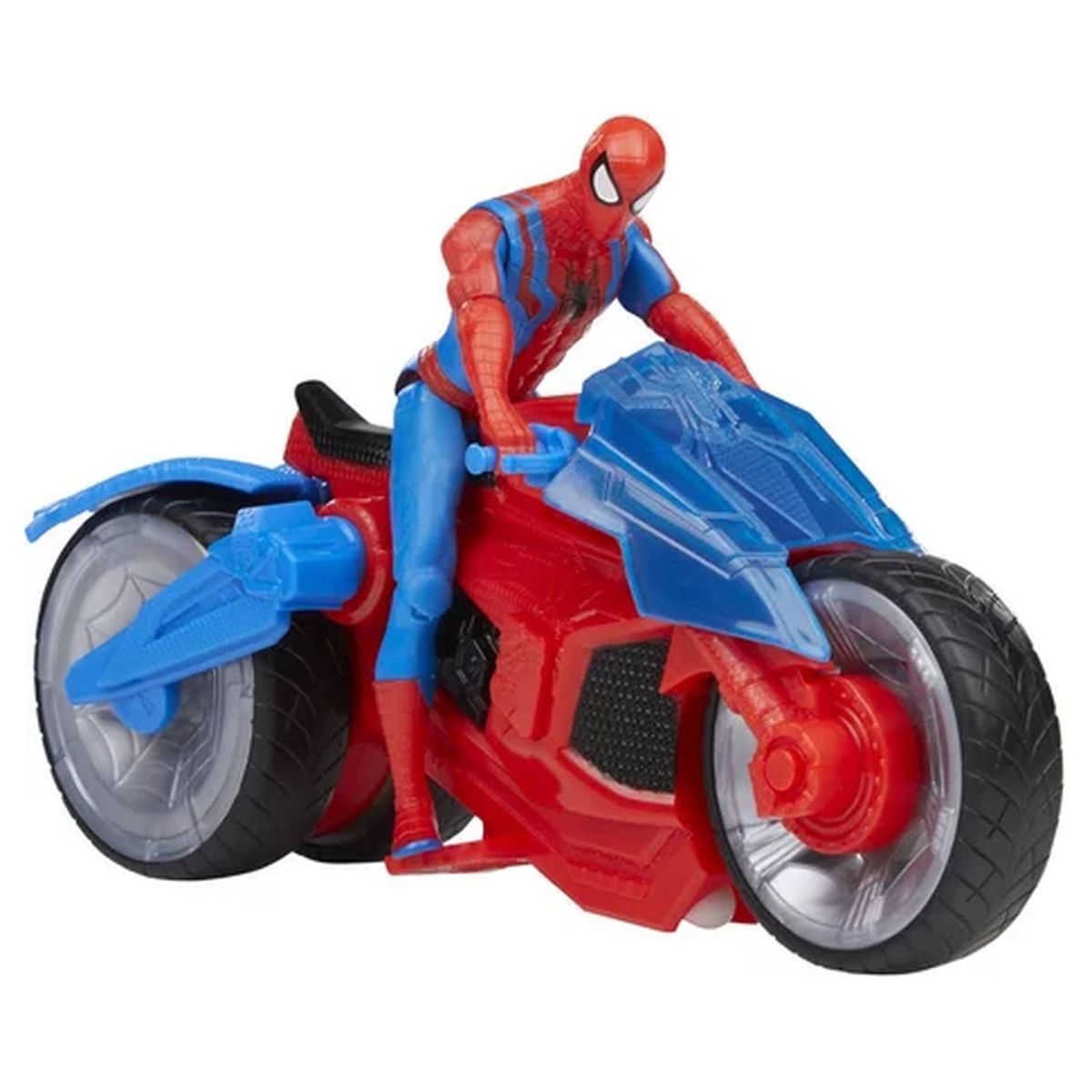 HASBRO Figurine Spiderman 10cm et moto