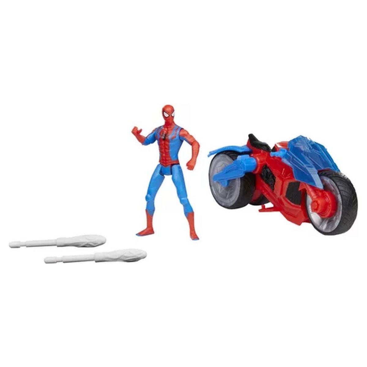 HASBRO Figurine Spiderman 10cm et moto
