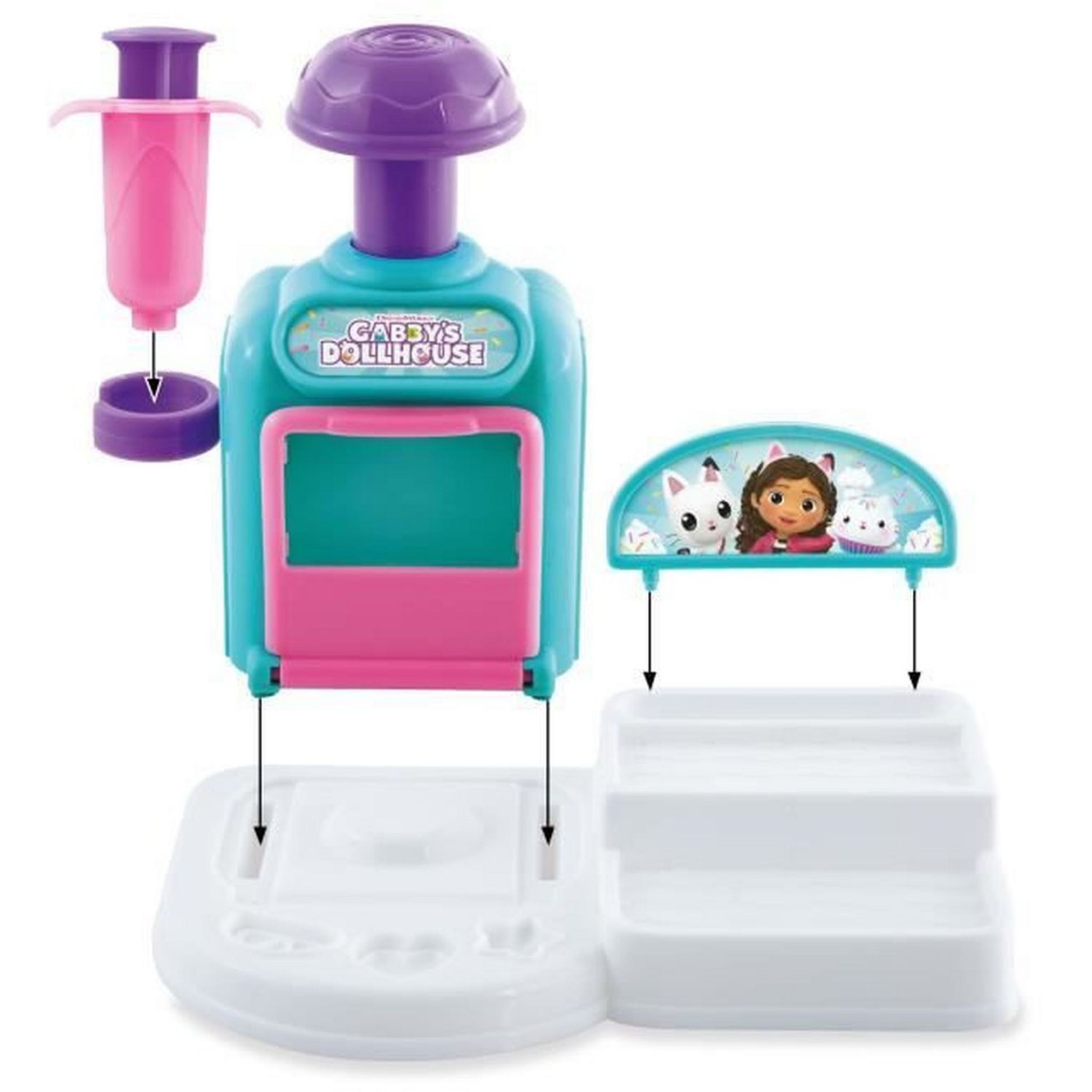 Voir la diapositive 6 : CANAL TOYS La Cuisine de P'tit chou en Pâte à modeler - Gabby et la maison magique